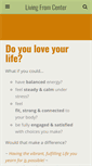Mobile Screenshot of living-from-center.com