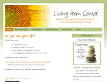 Tablet Screenshot of living-from-center.com